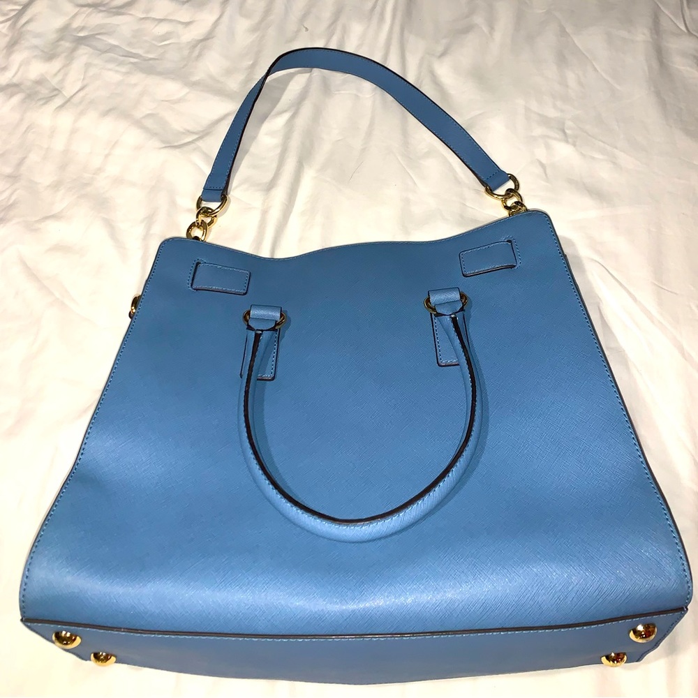 Pale Blue Michael Kors Jet Chain Bag - Picture 4 of 4